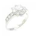 PT フラワー ダイヤモンド リング 0.298CT