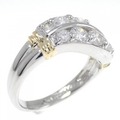 PT/K18YG ダイヤモンド リング 1.02CT
