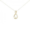 【リメイク】K18YG ダイヤモンド ネックレス 0.10CT