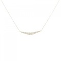 【リメイク】K18YG ダイヤモンド ネックレス 0.20CT