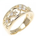 K18YG ダイヤモンド リング 0.25CT