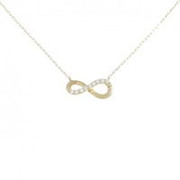 【リメイク】K18YG ダイヤモンド ネックレス 0.10CT