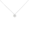 【リメイク】PT フラワー ダイヤモンド ネックレス 0.10CT