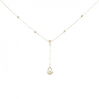 K18YG ダイヤモンド ネックレス 0.06CT