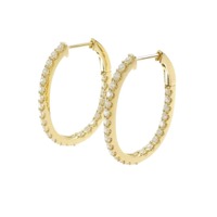 【新品】K18YG ダイヤモンド ピアス 1.00CT