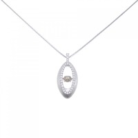 K18WG ダイヤモンド ネックレス 0.45CT