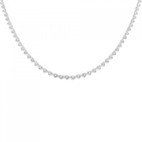 K18WG ハート ダイヤモンド ネックレス 3.00CT