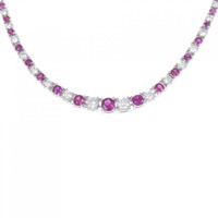 PT ルビー ネックレス 3.10CT