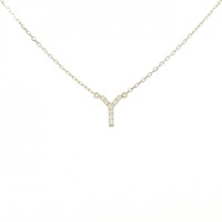 アーカー イニシャル ネックレス 0.03CT
