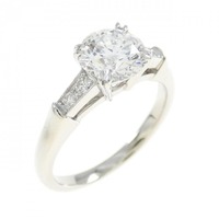 ハリーウィンストン ラウンドトリスト リング 0.86CT E VS1 VG