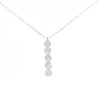 K18WG ダイヤモンド ネックレス 0.52CT