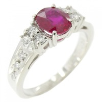 PT ルビー リング 0.83CT