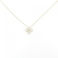 【新品】K18YG フラワー ダイヤモンド ネックレス 0.252CT
