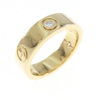 カルティエ ラブ ハーフダイヤ リング