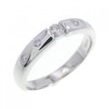 K18WG ダイヤモンド リング 0.11CT
