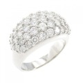 PT パヴェ ダイヤモンド リング 2.51CT