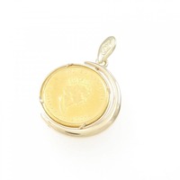 14KYG(枠) コイン ペンダント