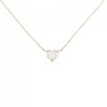 【リメイク】K18YG ダイヤモンド ネックレス 0.784CT H SI1 ハートシェイプ
