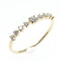 【リメイク】K18YG ダイヤモンド リング 0.15CT