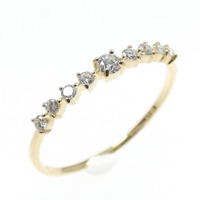 【リメイク】K18YG ダイヤモンド リング 0.15CT