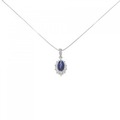 PT サファイヤ ネックレス 0.74CT