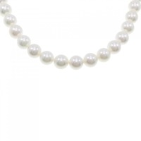 シルバークラスプ/K14WG アコヤパール ネックレス ピアス セット 8-8.5mm