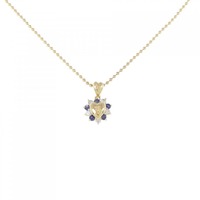 K18YG ハート サファイヤ ネックレス 0.16CT