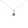 PT サファイヤ ネックレス 0.37CT