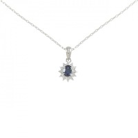 PT サファイヤ ネックレス 0.37CT