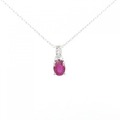 PT ルビー ネックレス 1.02CT