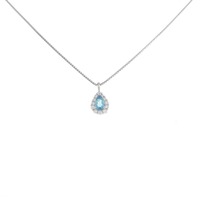 PT パライバトルマリン ネックレス 0.12CT