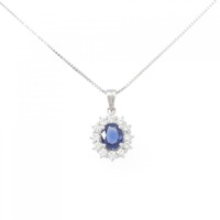 PT サファイヤ ネックレス 1.218CT