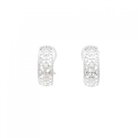 K18WG ダイヤモンド イヤリング 0.12CT