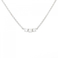 PT スリーストーン ダイヤモンド ネックレス 0.70CT