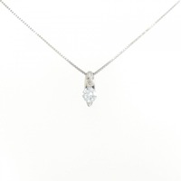 K18WG ダイヤモンド ネックレス 0.220CT