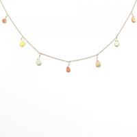 K18YG サファイヤ ネックレス 6.37CT