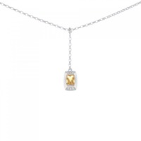 PT シトリン ネックレス 0.51CT