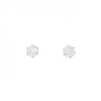 【新品】PT ダイヤモンド ピアス 0.521CT 0.518CT E SI2 Good