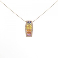 K18PG サファイヤ ネックレス 1.90CT