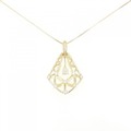 K18YG ダイヤモンド ネックレス 0.18CT