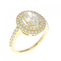 【リメイク】K18YG ダイヤモンド リング 1.102CT M SI2 オーバルカット
