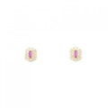 【新品】K18YG ルビー ピアス 0.14CT