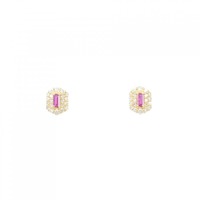 【新品】K18YG ルビー ピアス 0.14CT