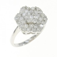 K18WG ダイヤモンド リング 1.05CT