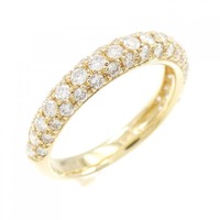 K18YG ハーフエタニティ ダイヤモンド リング 0.84CT