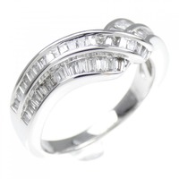 K18WG ダイヤモンド リング 0.35CT