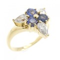 K18YG サファイヤ リング 0.63CT