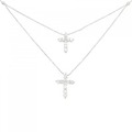 PT クロス ダイヤモンド ネックレス 0.30CT