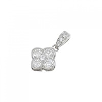 PT フラワー ダイヤモンド ペンダント 0.62CT