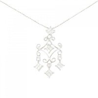 K18WG ダイヤモンド ネックレス 0.50CT